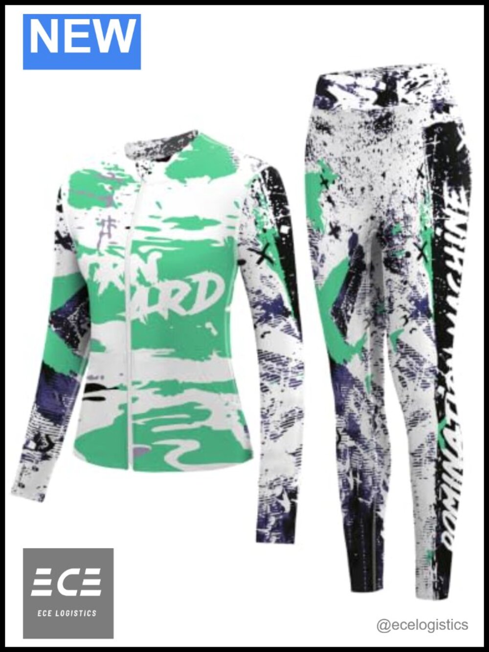 Women's 2 Piece Workout Set Zip Jacket High Waist Leggings Yoga Tracksuit